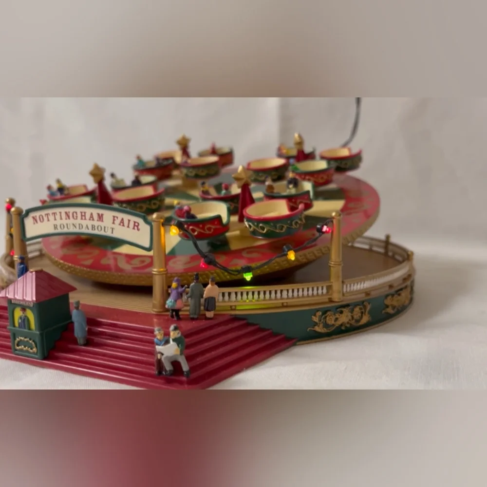Spinning Tea Cups Holiday Decor Mr. Christmas Lights Music